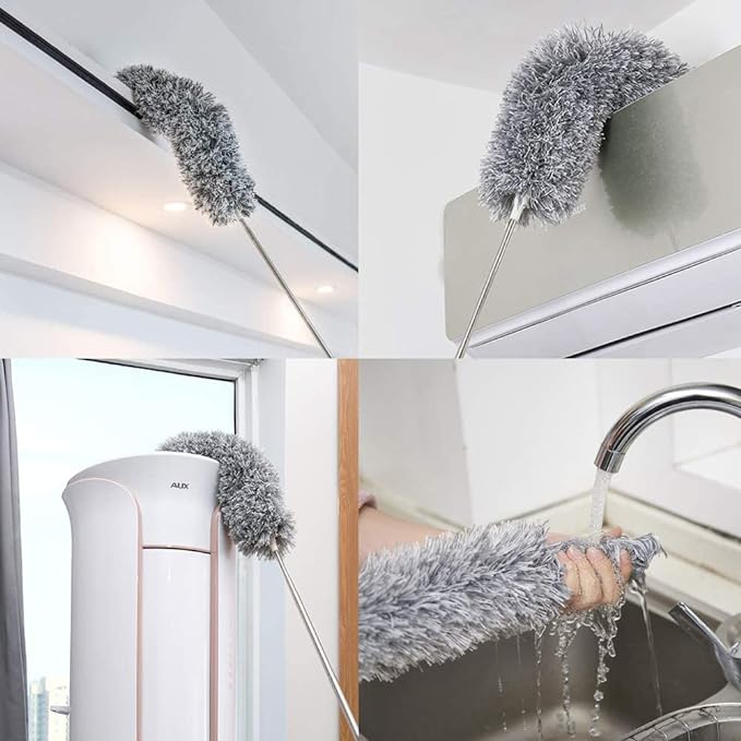 Long Handle Microfiber Feather Ceiling Duster For Dust Cleaning