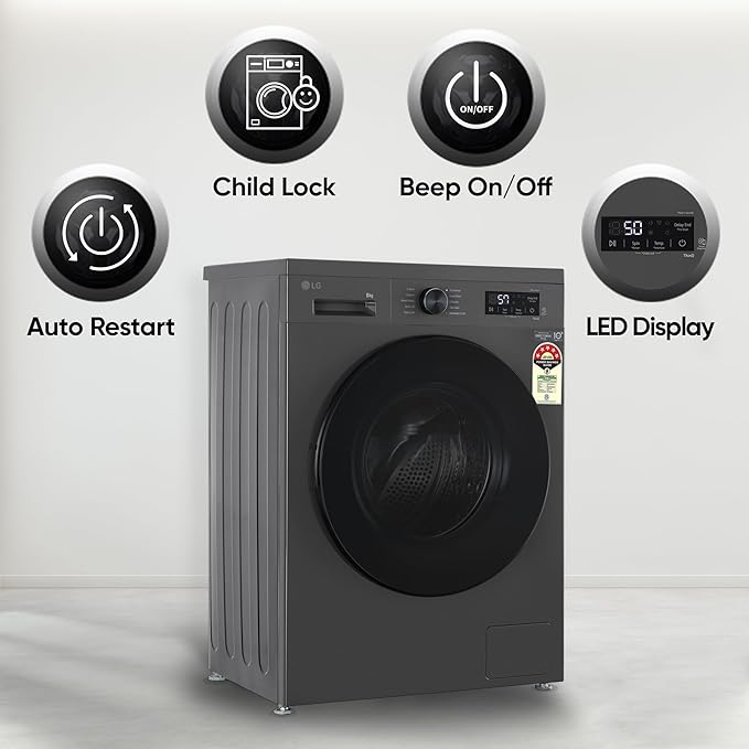 LG 8 Kg 5 Star Wi-Fi Fully-Automatic Washing Machine